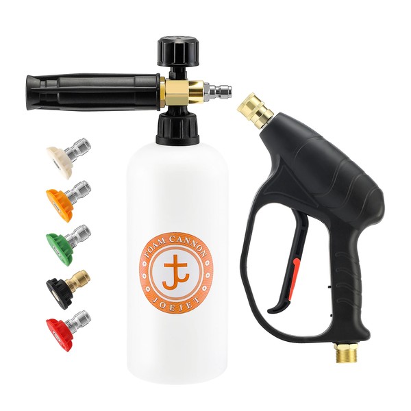 JOEJET Pressure Washer Gun with Foam Cannon, Car Wash Foam