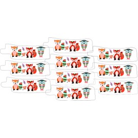 Nasogastric or Oxygen Tube precut Adhesive Tape Owl & Fox Theme x 10 Pack. (Right Side)