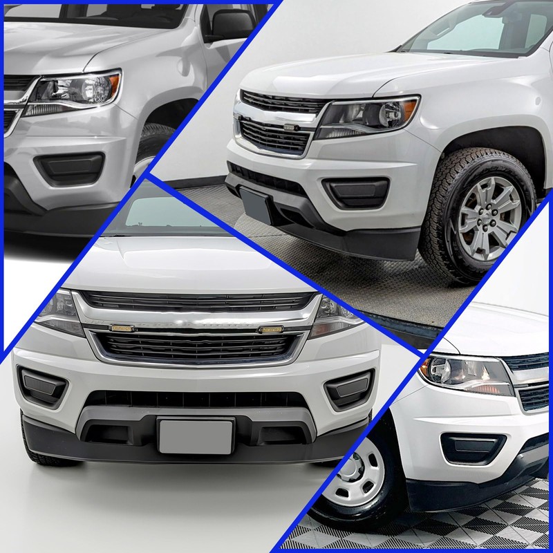 GearUp Pair Fog Light Cover Bezel for Chevy Colorado 2015-2021