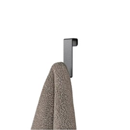 DABSTORY Rustproof Shower Hook - Multifunctional Towel and Bathrobe Holder for Shower Cubicles & Radiators, No Drilling, Easy Assembly, Fits Glass Walls up to 1.2/2.4 cm, Minimalist Design