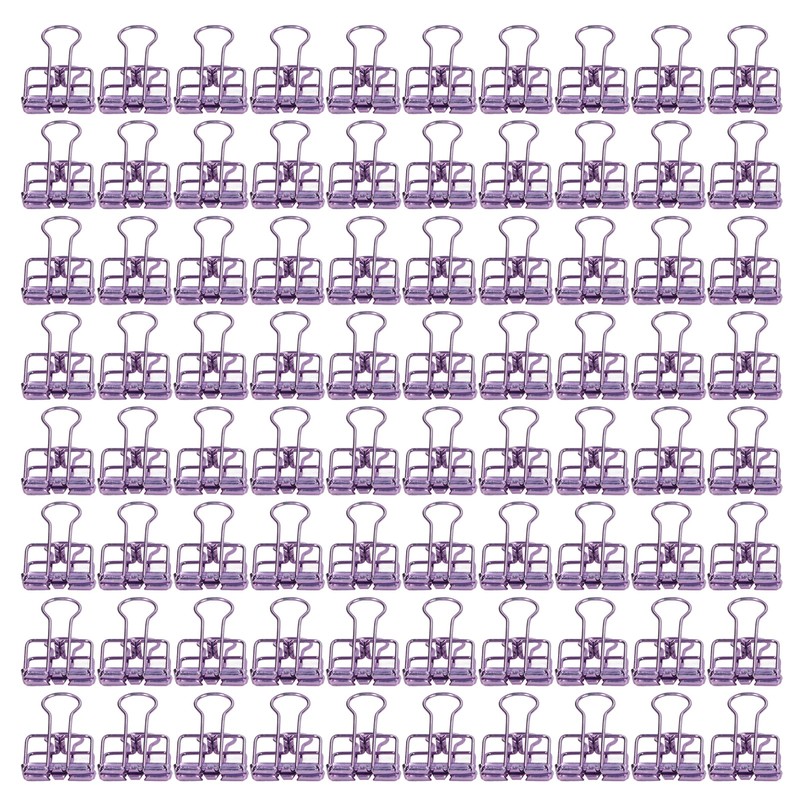 80 Pcs Binder Clips 19mm Powerful Clamping Force Durable Metal