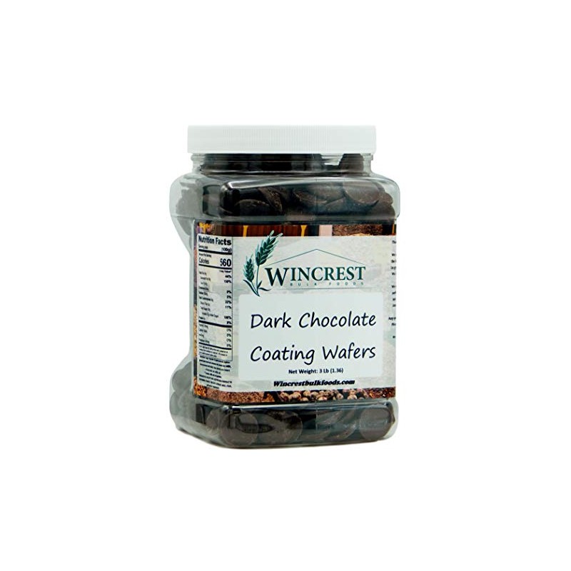 Dark Chocolate Coating Wafers - 3 Lb Tub