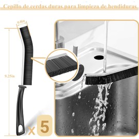 Cepillo de cerdas duras para grietas B000570AJJ – Set 5 + guantes