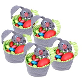 Betzold 757490 Easter Basket Set of 5 Easter Baskets with Handles
