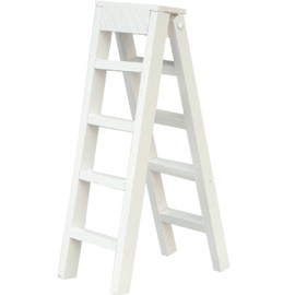 Melody Jane Dolls House Large Set of Step Ladders Miniature White Garden Accessory 1:12
