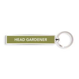 IF Show Offs Keys - Head Gardener - Keyring ,Olive Green