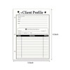 3-Hole Client Profile Cards for Salon, Spa & Hairdresser (100