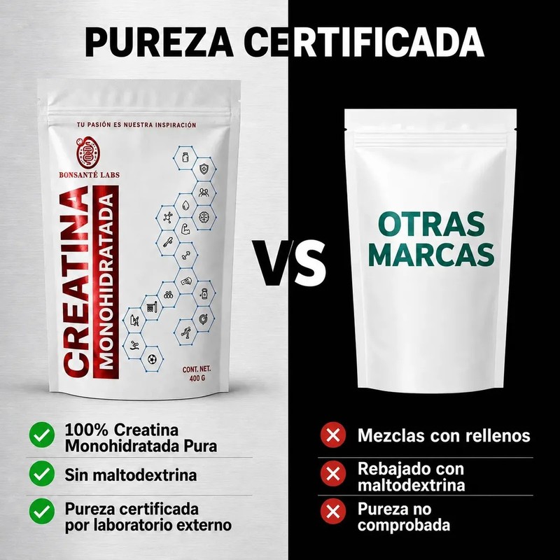 Bonsantelabs Creatina Monohidratada En Polvo ultra fino