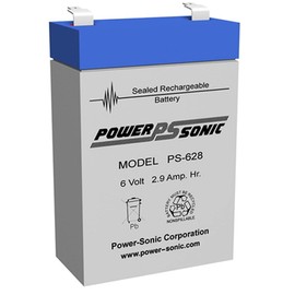 Power-Sonic 6V/2.9AH batería de plomo ácido sellada con terminal F1