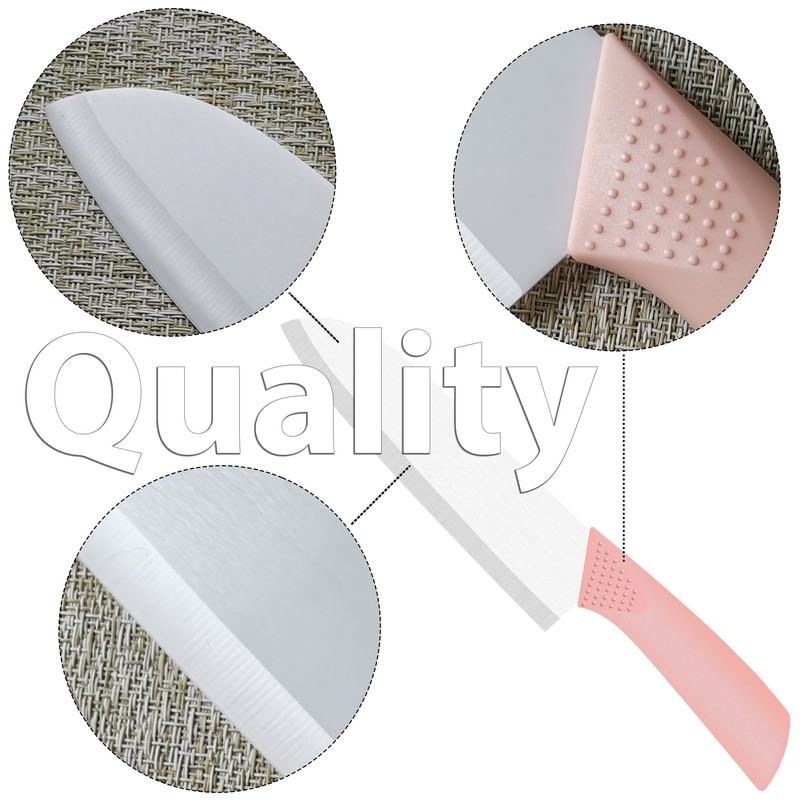Rynal Ceramic Knife Santoku Knife Meats Fruits Vegetables Knife -