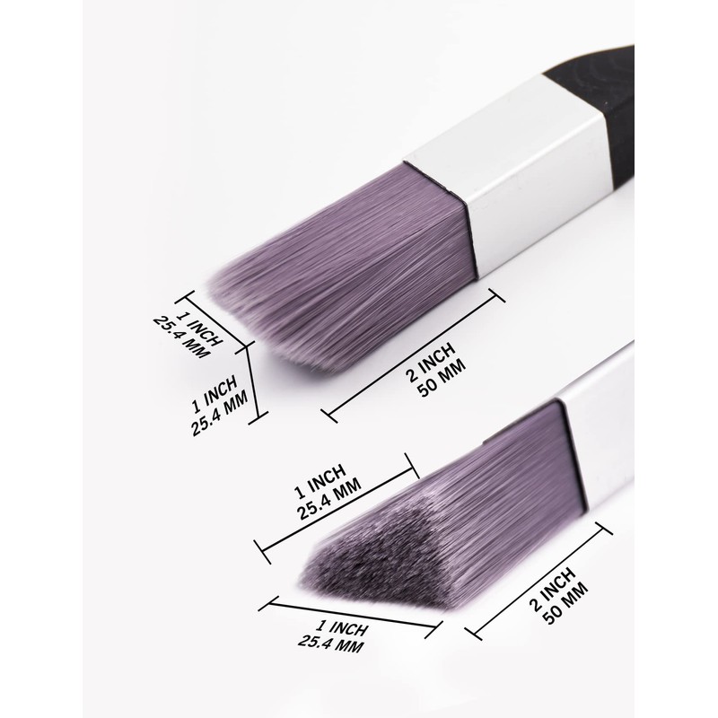 ROLLINGDOG Gloss Edge Paint Brush 2PC - 1PC Four Sided