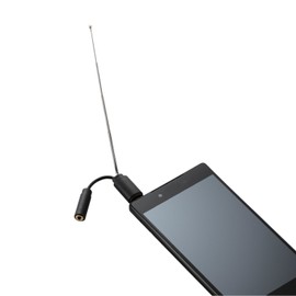 エレコム(ELECOM) スマートフォン用ロッドアンテナ アダプタタイプ ブラック MPA-35ATRBK