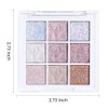 Eye Shadow Palette Makeup,Pink White Purple Glitter Shimmer Sparkle Warm
