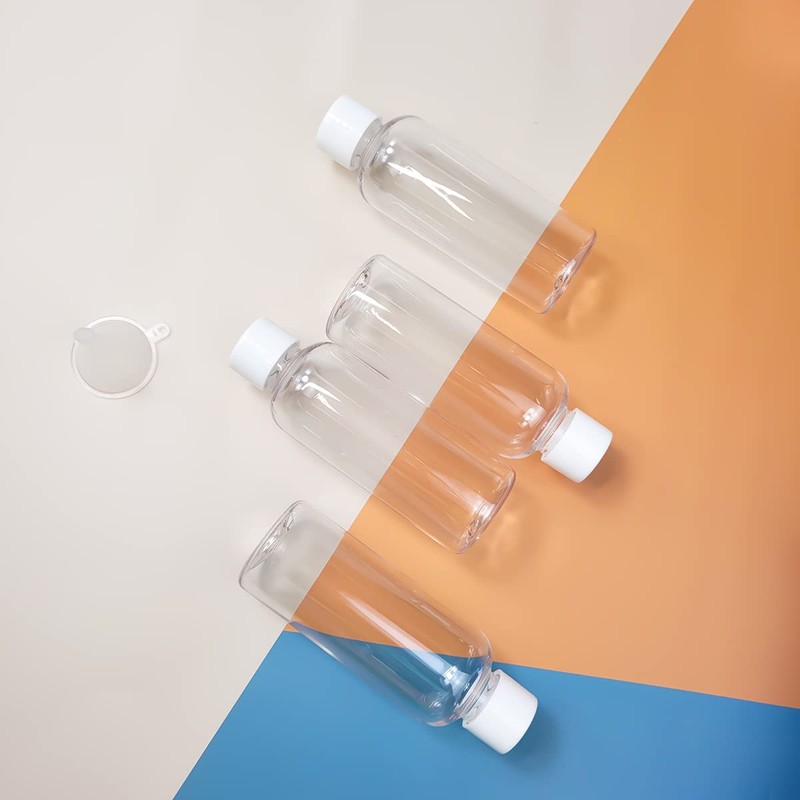 80 ml Travel Bottles, Pack of 4 Refillable Clear Empty