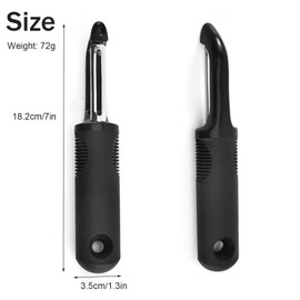 SSKHE Kitchen Vegetable Peeler with Ultra Sharp Surgical Grade Stainless Steel Peelers for Kitchen Potato Carrot Veg Fruit,with 2 Orange Peeler