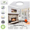 hykolity 18 Inch LED Round Flat Panel Light, White, 32W,