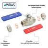 15mm Lever Isolation Valve ISO Compression Fitting Full Bore Water