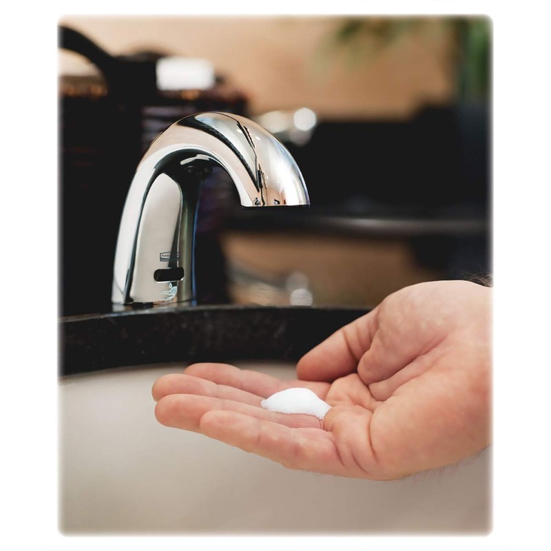 Rubbermaid Commercial One-shot Foam Soap Dispenser, Low Profile Metal, Polished