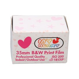 35mm Black and White Print Film ISO 200 HD Camera Black and White Negative Film for 135 Cameras 18 Sheet
