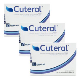 Cuteral Suplemento Lisina Nicotinamida 3 Pack - 90 Caps Sabor Sin sabor