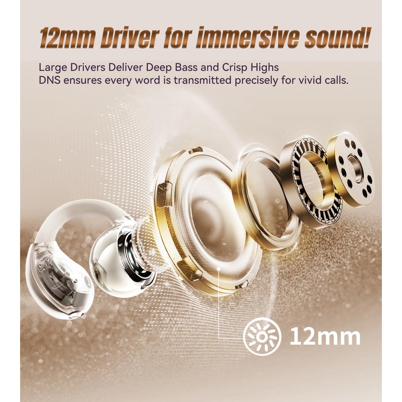 King Lucky Open Ear Earbuds Clip on Wireless Bluetooth 5.4