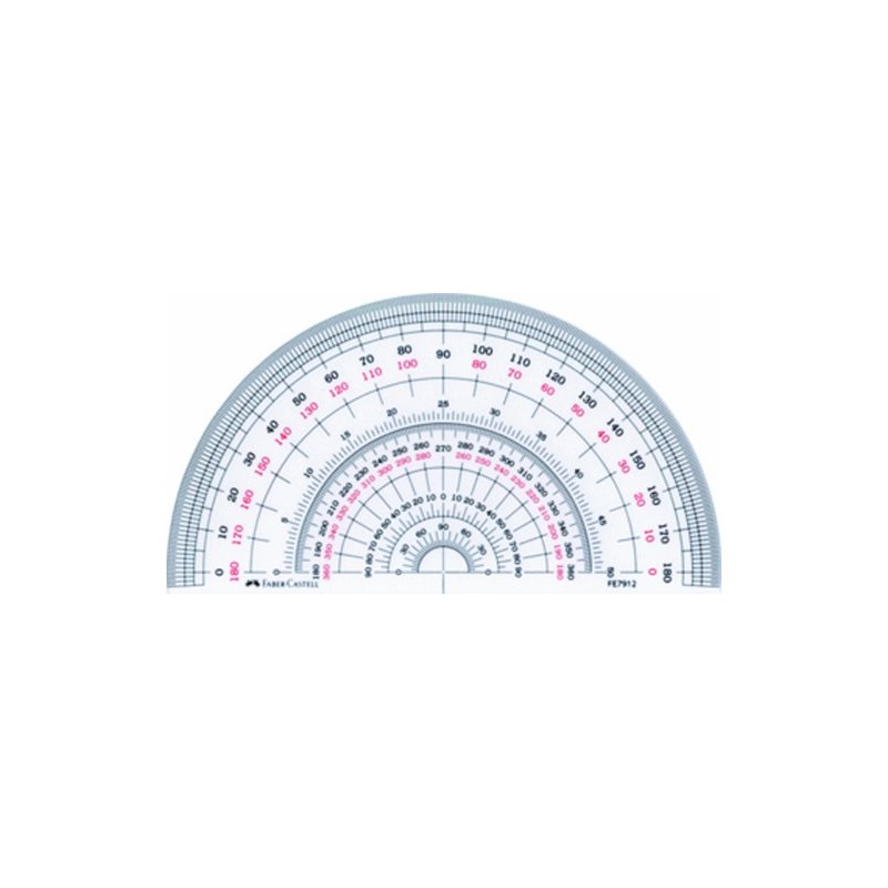 Faber-Castell Semicircle 分度器 12 cm
