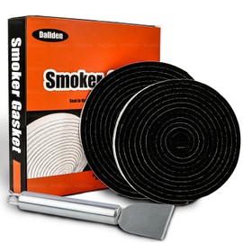 Dallden 2-Pack (8ft & 10ft) High Temp Grill Gasket for Big Green Egg,Black Self Stick Gasket For Large/XL/XXL Big Green Egg Gasket Replacement