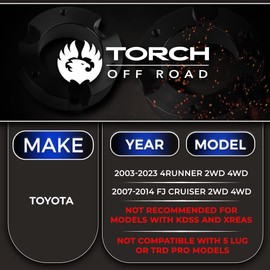 TORCH 2" Rear Lift Kit for 2003-2023 Toyota 4Runner FJ Cruiser 2" Rear Lift 2WD 4WD