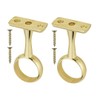 TERF® Polished Brass Ceiling-Mount Bracket for Up to 19mm Diameter