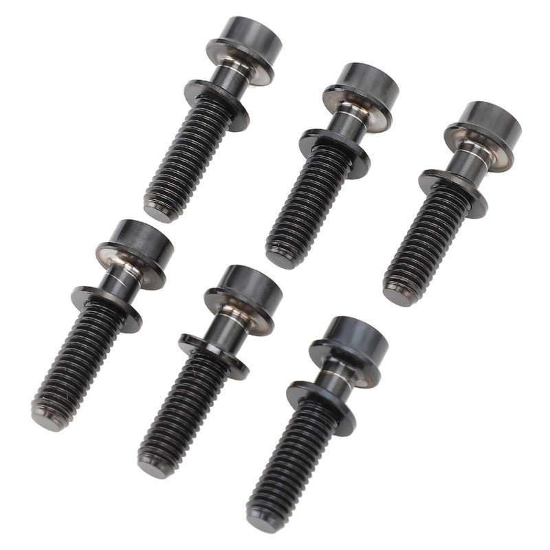 6PCS Bike Stem Bolts Titanium Alloy M5x20mm Bike Handlebar Stem