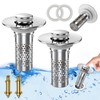 Bathroom Sink Stopper Hair Catcher, Pop-up Sink Drain Strainer with