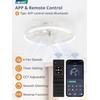 LEDIARY Ceiling Fans with Lights and Remote, 20'' Low Profile