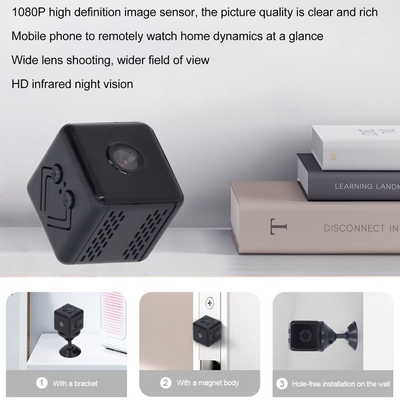 1080P Mini Security Camera Wireless Night Vision Camera Motion Detection