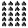 Lotsdonxia 20 Pcs Invisible Black Hair Nets for Buns, 50cm