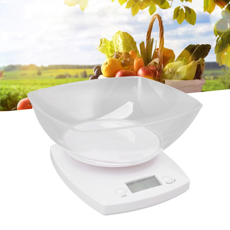 5kg Digital Kitchen Scale G OZ LB Unit Switching Food