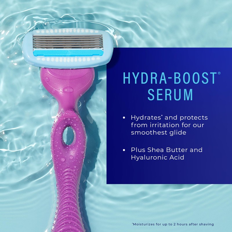 Schick Hydro Silk Moisture Razor Blade Refills, 4 Count |