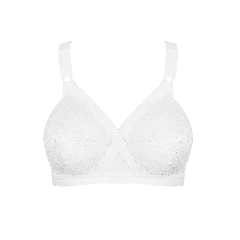 Playtex Bra Woman Cross Your Heart Non-Wire Bra x1, White,
