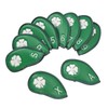 10 PCS Golf Club Head Covers Four Leaf Clover Pattern