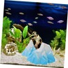Mobestech 2pcs Miniature Floeberg Model for Fish Tank Realistic Iceberg