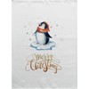 Half a Donkey Merry Christmas Penguin - Large Cotton Tea