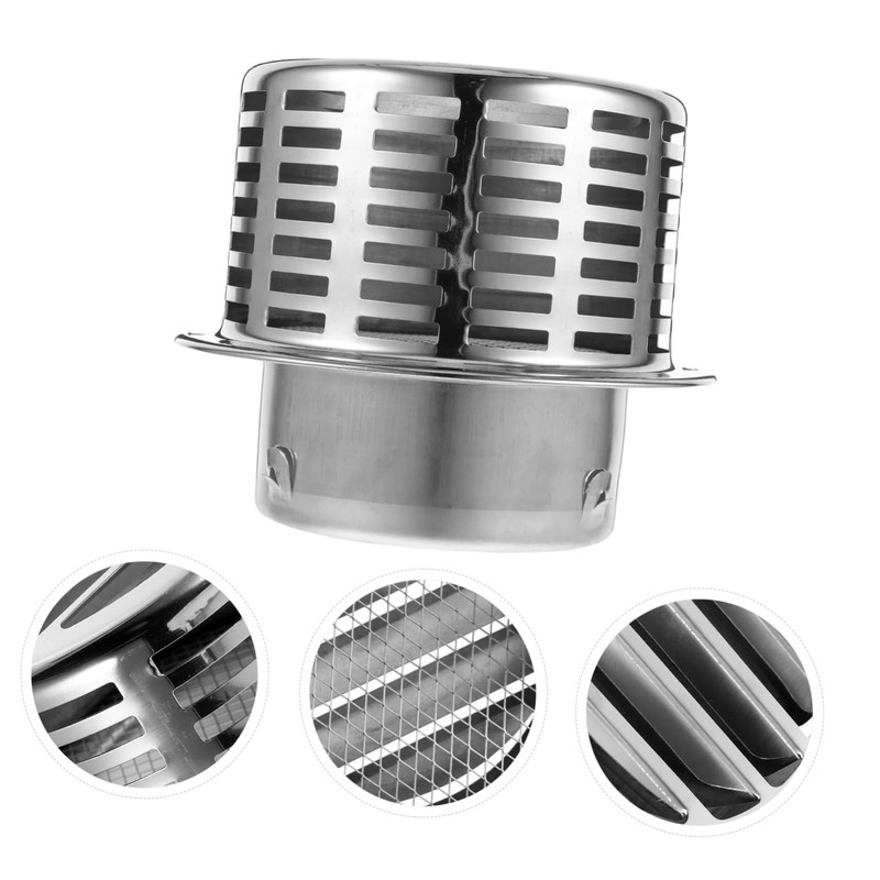 WOONEKY Stainless Steel Range Hood Cap Durable Vent Cover for