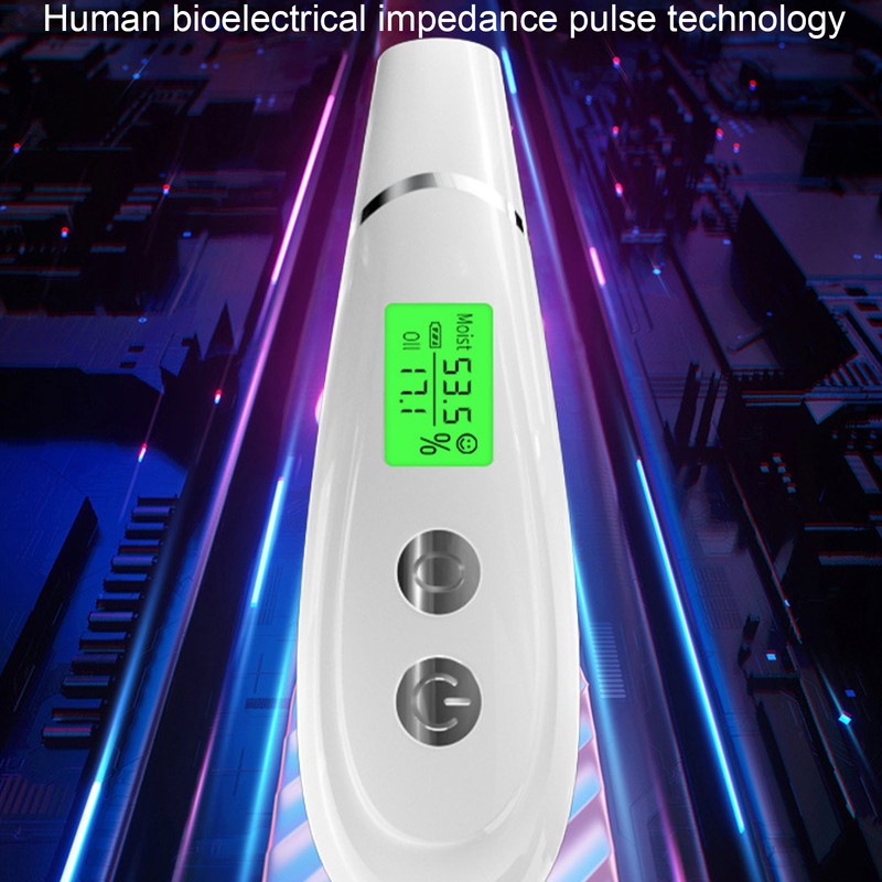 Skin Detector White Facial Moisture Tester Detector Skin Oil Content
