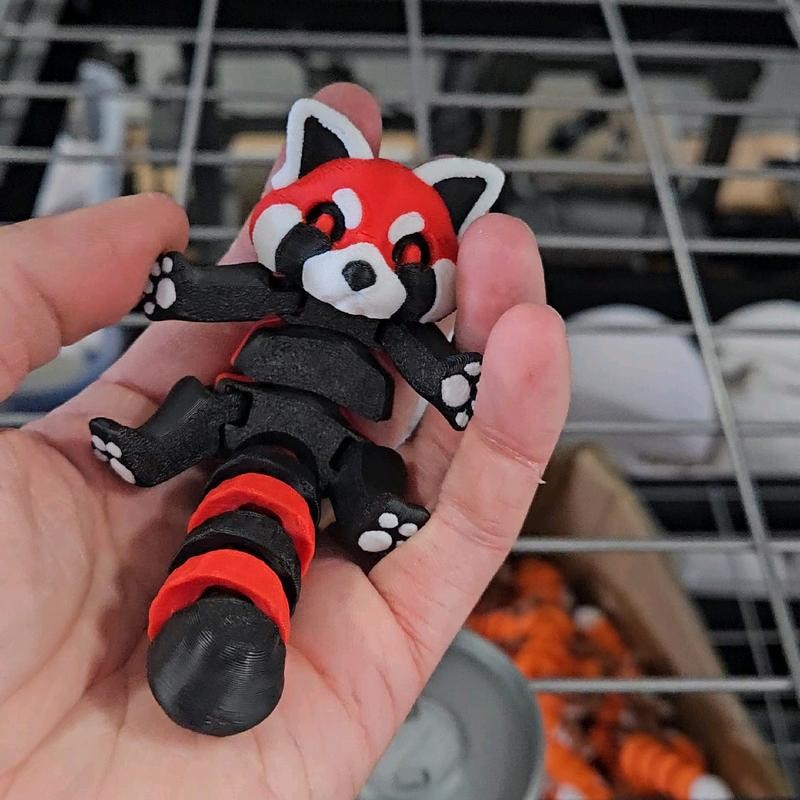 Trash Raccoon, Fox, Panda, Possum, Skunk - 3D Fidget -