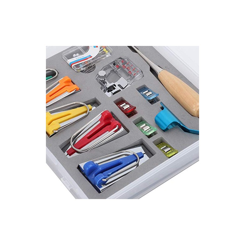Kit de Herramientas para Cinta al Bies, Prensatelas Manual y
