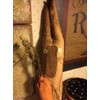 Stuffed Skinny Bunny Rabbit w/Carrot Primitive Country Rustic Handmade Decor