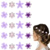 LONZIKP 20 Stück Mini-Blumen-Haarspangen, süße Strass-Haarnadeln, kleine dekorative Haarspangen, Hochzeits-Haarspangen,