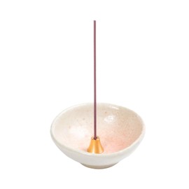 Manekineko-Ai Incense Holder, Pink Cherryblossom Mt.Fuji,Ash Catcher,Made in Japan Traditional Crafts