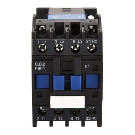Heschen AC Contactor, CJX2-0901, 220V 50/60Hz Coil, 3P, 3 Pole, Normally Closed, Ie 9A, Ue 380V