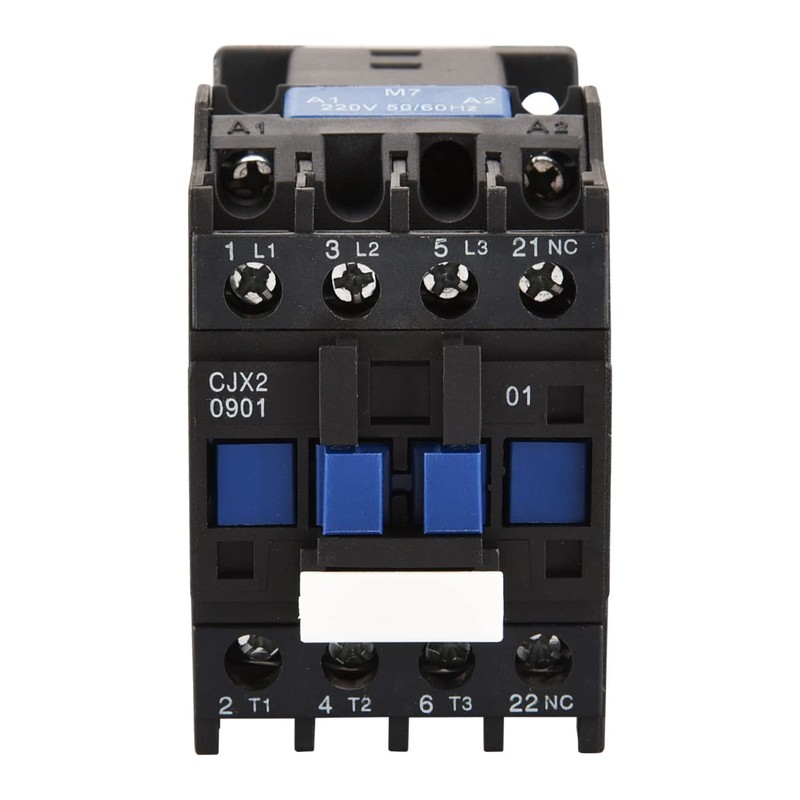 Heschen AC Contactor, CJX2-0901, 220V 50/60Hz Coil, 3P, 3 Pole,