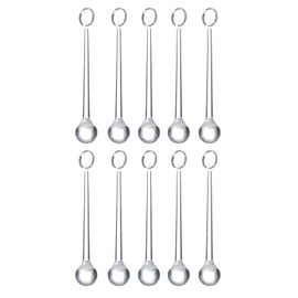 UCLEVER 10pcs Christmas Clear Acrylic Ornaments 3.93inch- Chandelier Crystals Teardrop Ornaments for Wedding Party Christmas Tree Decorations